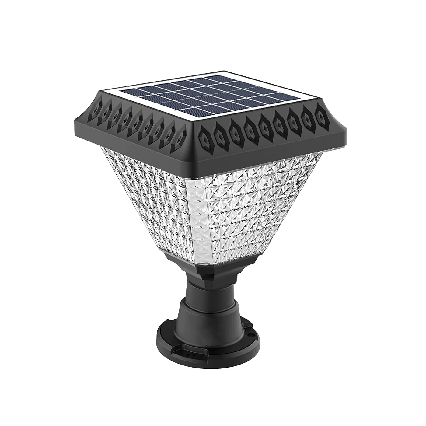 Outdoor Waterproof Solar Pillar Lamp Garden Gate Post Pillar Light For Garden