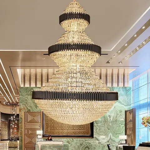 Luxury Large Crystal Staircase Chandeliers