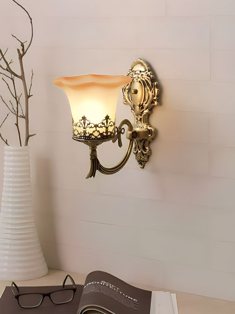 Antique Golden Wall Light