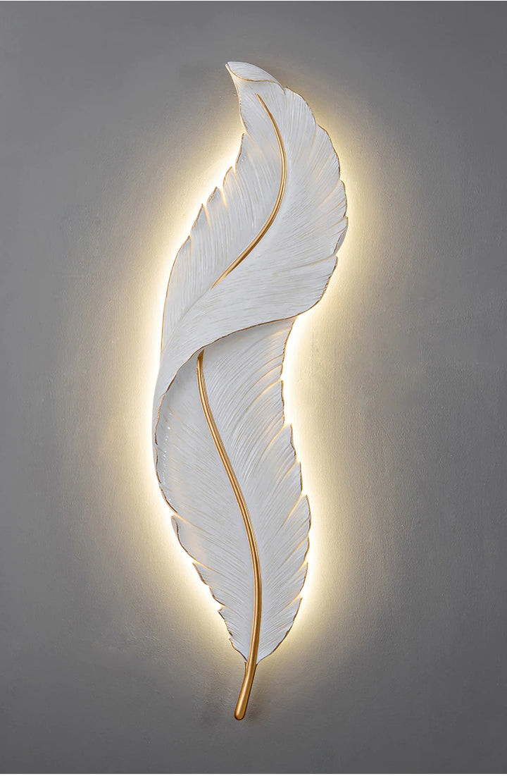 Modern Geometry Feather Wall Light