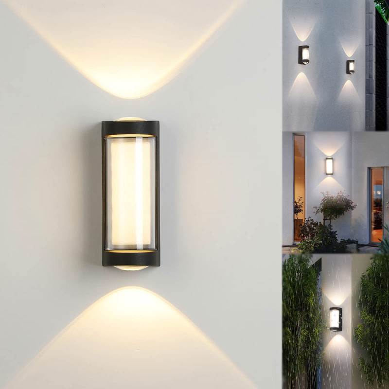 Modern Up Down Aluminum Waterproof Outdoor Wall Light